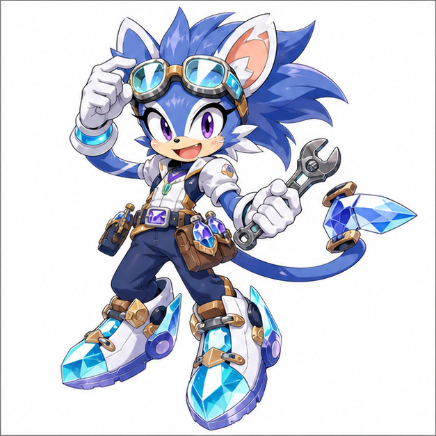 Original tech mascot character generated for Sonic OC Maker.